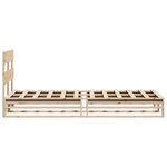 vidaXL Cadre de lit sans matelas 90x200 cm bois de pin massif