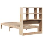 vidaXL Lit bibliothèque sans matelas 90x200 cm bois de pin massif