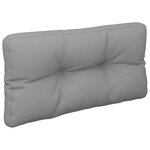 vidaXL Coussins de palette lot de 2 gris tissu