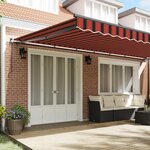 vidaXL Auvent Rétractable orange et marron 600 × 350 cm