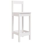 vidaXL Ensemble de bar de jardin 9 Pièces blanc bois de pin massif