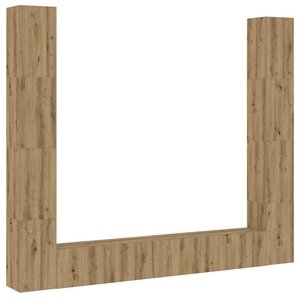 vidaXL Meubles TV muraux 6 Pièces chêne artisanal bois d'ingénierie