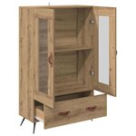vidaXL Haut Armoire avec tiroir Chêne artisanal 69 5 x 31 x 115 cm