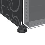 vidaXL Cubes de rangement 12 Pièces avec portes noir PP