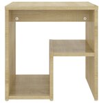 vidaXL Table de chevet chêne sonoma 40x30x40 cm bois d'ingénierie