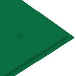 vidaXL Banc de jardin 2 places avec coussin 120 cm Bois d'eucalyptus