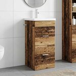 vidaXL Meuble de salle de bain avec évier Bois ancien