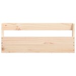 vidaXL Étagères à chaussures murales 2 Pièces 59x9x23 cm Pin massif