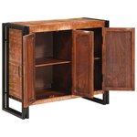 vidaXL Buffet avec portes Marron Bois Recyclé Massif et Métal