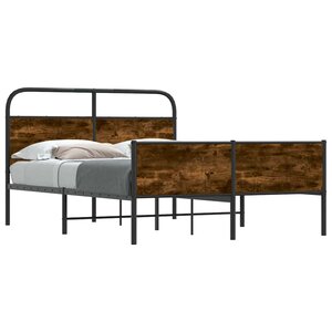 vidaXL Cadre de lit sans matelas 120x190 cm cm chêne sonoma