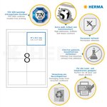 Etiquettes universelles premium, 97,0 x 67,7 mm, blanc herma