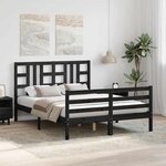 vidaXL Cadre de lit sans matelas 140x200 cm bois massif