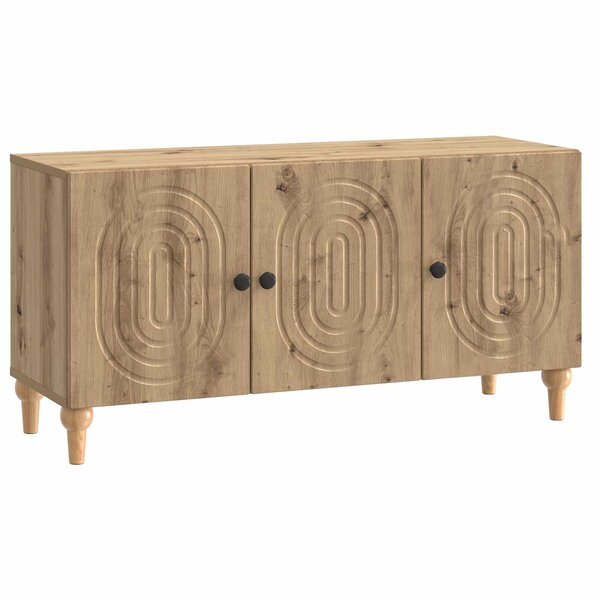 vidaXL Meuble TV 99 x 34 5 x 50 cm Chêne artisanal Bois d'ingénierie