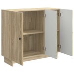 vidaXL Buffet Chêne Sonoma 89 x 34 5 x 80 cm Bois d'ingénierie