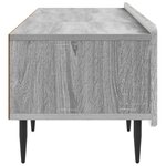 vidaXL Meuble TV Sonoma gris 147 x 34 5 x 32 cm Bois d'ingénierie