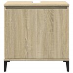 vidaXL Meuble d'évier chêne sonoma 58x33x60 cm bois d'ingénierie