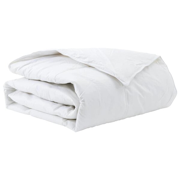 vidaXL Duvet d'hiver Blanc 155 x 220 cm Plume