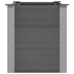 vidaXL Lit surélevé de jardin WPC 100 x 50 x 54 cm Gris