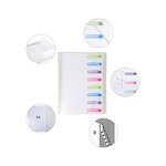 Trieur 3 rab. 8 comp PP Chromaline blanc EXACOMPTA