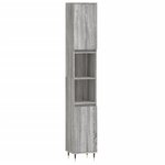 vidaXL Armoire de bain sonoma gris 30x30x190 cm bois d'ingénierie