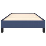 vidaXL Cadre de lit sans matelas bleu 90x200 cm tissu
