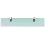 vidaXL Étagères murales 2 Pièces Verre 50x10 cm 8 mm