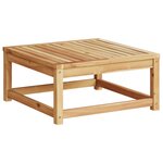 vidaXL Salon de jardin 6 Pièces avec coussins bois d'acacia solide