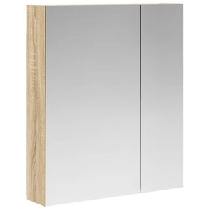 vidaXL Armoire Miroir de Salle de Bain Chêne Sonoma 60 x 14 5 x 70 cm