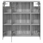 vidaXL Armoire Miroir de Salle de Bain Gris Sonoma 63 5 x 16 x 62 5 cm