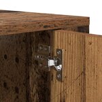 vidaXL Meuble TV mural Bois ancien 80 x 34 5 x 40 cm Bois d'ingénierie