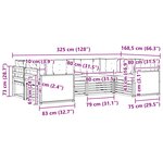 vidaXL Ensemble de canapés d'extérieur 6 pc Naturel et Beige