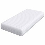 vidaXL Matelas avec Couche de Coco Blanc 80 x 160 cm Ressort ensaché