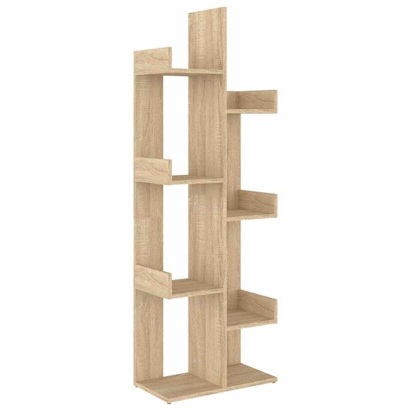 vidaXL Bibliothèque Chêne sonoma 48x25 5x140 cm Bois d’ingénierie