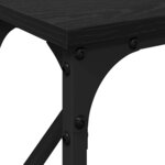 vidaXL Table console Chêne noir 140 x 23 x 75 cm