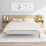 vidaXL Tête de lit avec armoires chêne sonoma bois d'ingénierie
