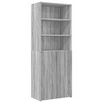 vidaXL Armoire de rangement sonoma gris 70x42 5x225 cm