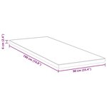 vidaXL Coussins de Matelas Blanc et Bleu 90 x 190 cm