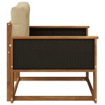 vidaXL Sofa de milieu extérieur Naturel