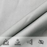vidaXL Voile d'ombrage gris clair 5x5x5 m 100  polyester oxford