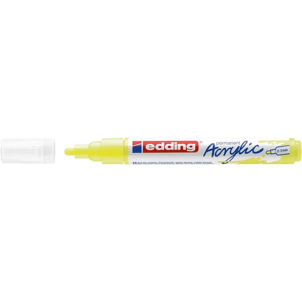 Marqueur acrylique moyen 5100 jaune fluOrescent 2-3 mm EDDING