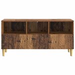 vidaXL Meuble TV 102 x 34 5 x 50 cm Bois ancien Bois d'ingénierie