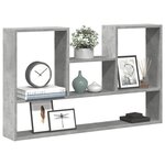 vidaXL Étagère murale gris béton 99x15x60 cm bois d'ingénierie