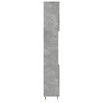 vidaXL Armoire de salle de bain gris béton 30x30x190 cm