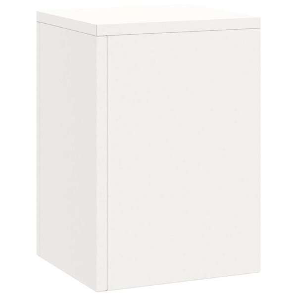 vidaXL Supports pour plantes 3 Pièces Blanc 24 x 24 x 75 cm Acier