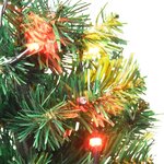 vidaXL Arbres d'allée de Noël 6 Pièces avec LED multicolores 45 cm PVC