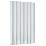 vidaXL Panneaux de toit 36 Pièces Acier enduit de poudre Argenté 60x36 cm