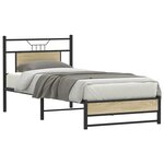 vidaXL Cadre de lit sans matelas chêne sonoma 90x200 cm