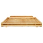 vidaXL Cadre de lit sans matelas bambou 180x200 cm