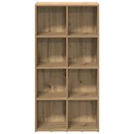 vidaXL Bibliothèque chêne artisanal 66x30x130 cm bois d'ingénierie