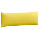 vidaXL Coussins de canapé 2 Pièces Jaune clair 120 x 40 cm tissu